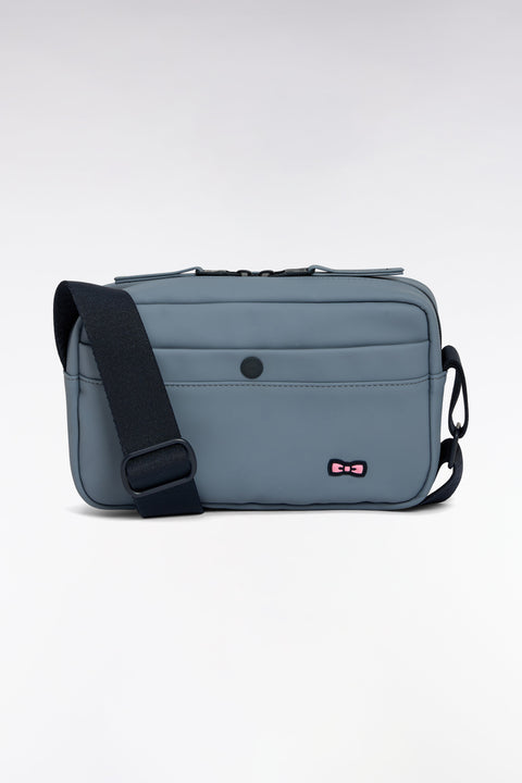 Camera bag en gomme uni gris - Image 1