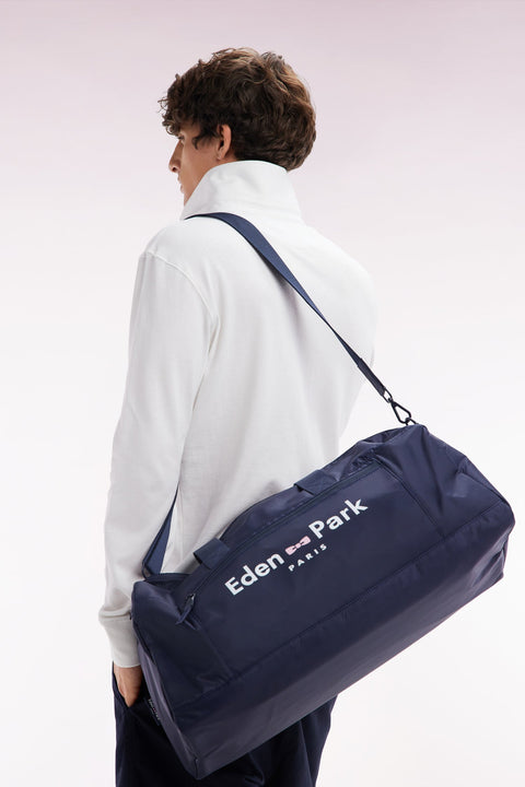 Sac de sport bleu marine logo Eden Park - Image 1