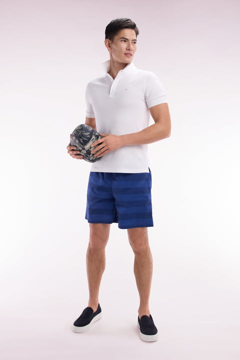 Maillot de bain cerclé bleu foncé - Image 3