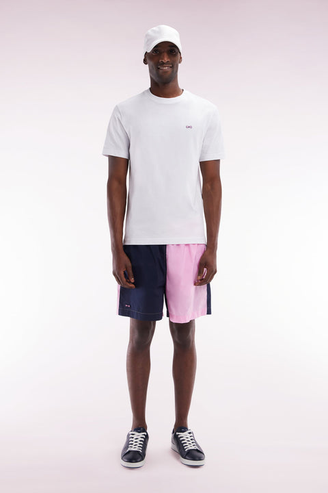 Maillot de bain bicolore rose et marine - Image 1