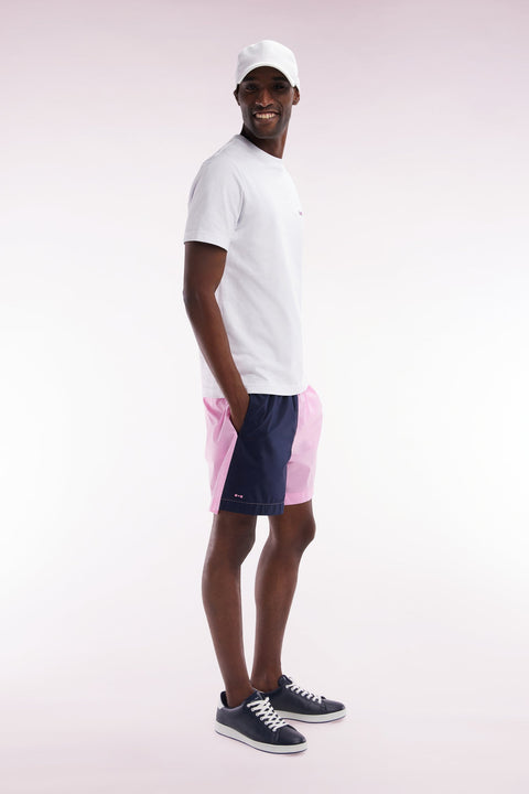 Maillot de bain bicolore rose et marine - Image 3