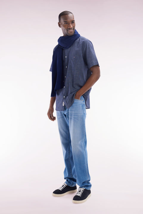 Jean 5 poches en denim stretch medium wash coupe droite - Image 3