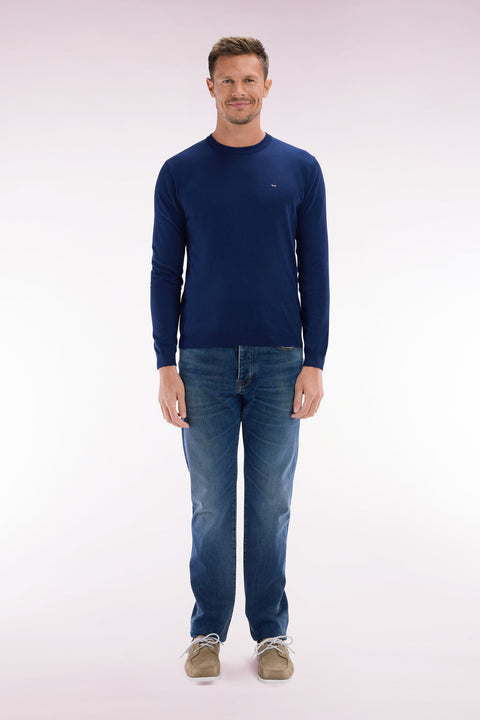 Jean 5 poches en denim stretch brut coupe droite - Image 1