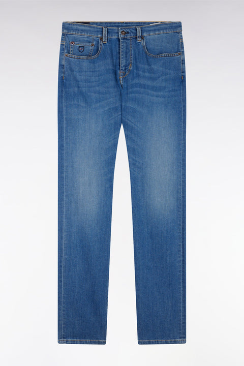 Jean 5 poches en denim stretch délavage stone wash medium coupe slim - Image 2