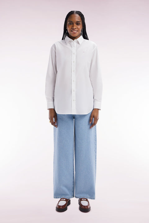 Jean 5 poches en denim bleu coupe boyfriend - Image 3