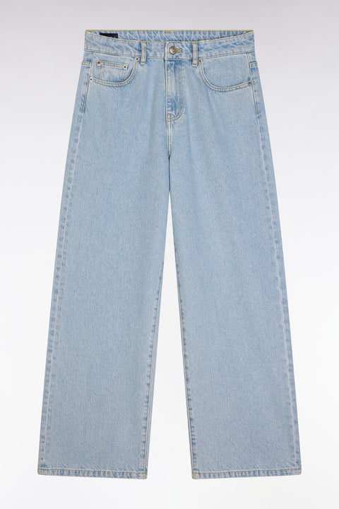 Jean 5 poches en denim bleu coupe boyfriend - Image 2