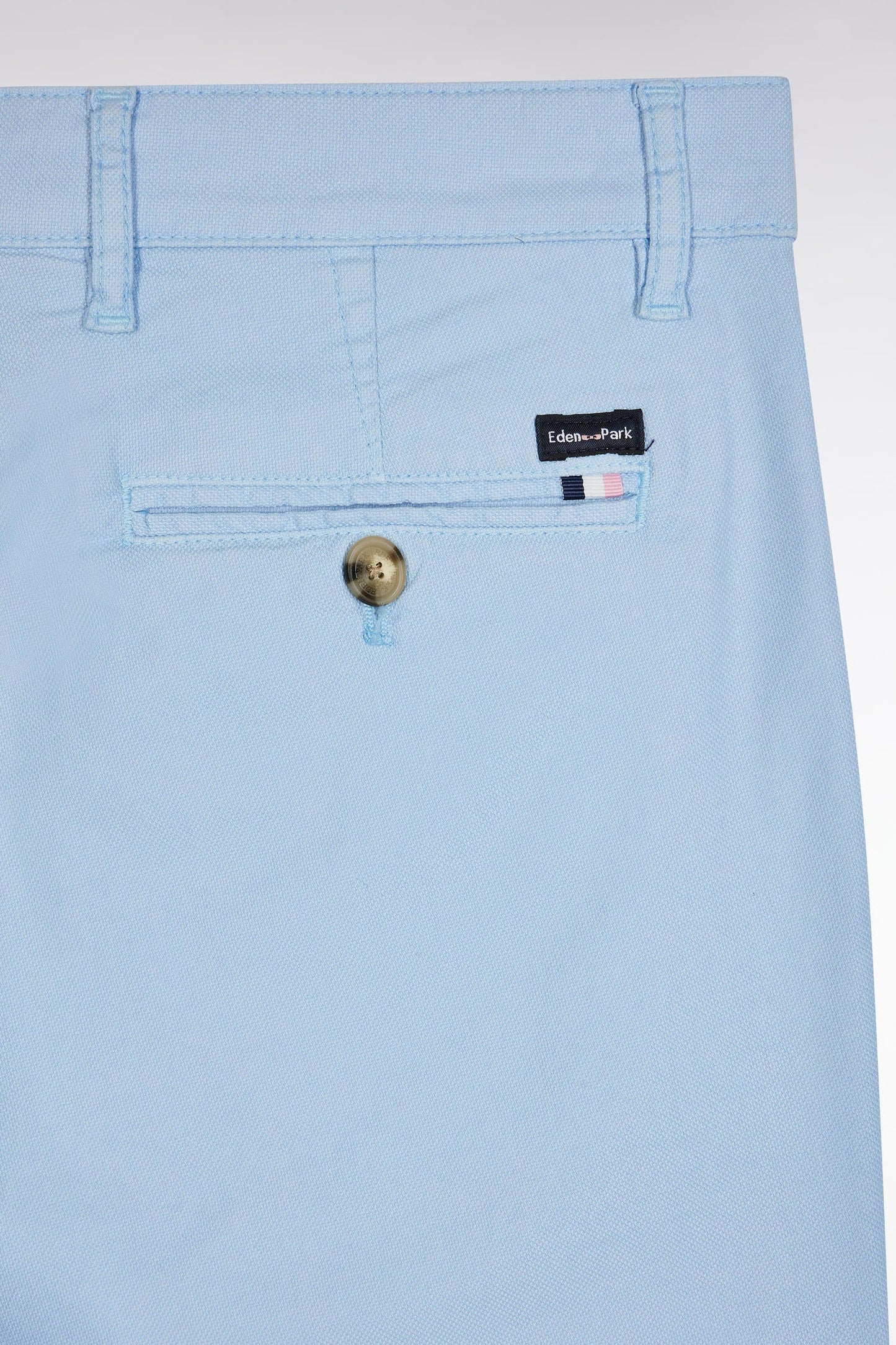 Bermuda en lyocell et coton stretch gris clair coupe droite