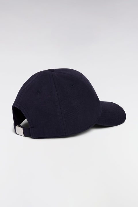 Casquette unie en piqué coton marine broderie nœud papillon - Image 2