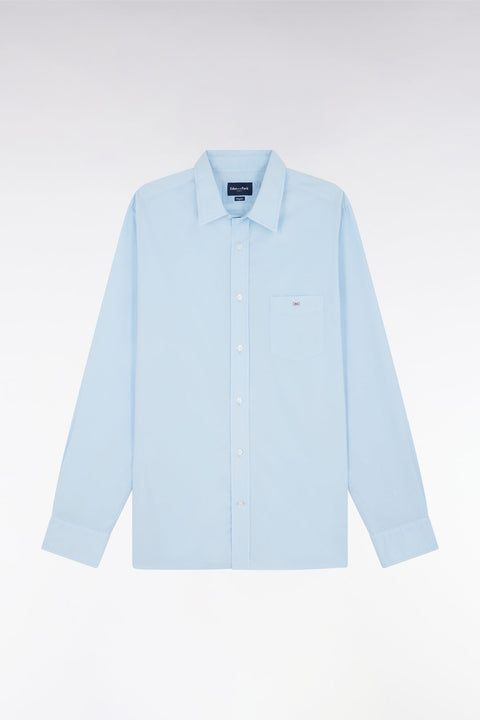 Chemise unisexe en coton et lyocell stretch ciel coupe droite - Image 2