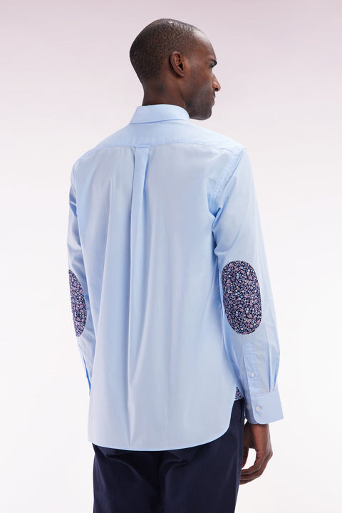 Chemise en coton ciel coudière coupe droite - Image 3