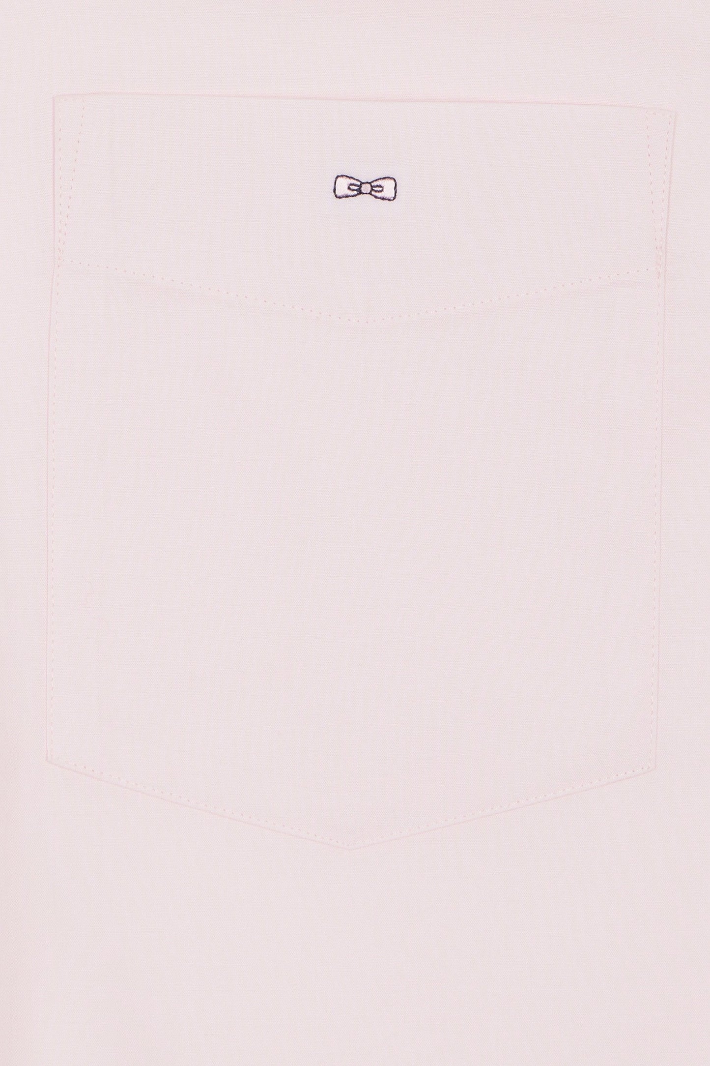 Chemise en coton rose coudière coupe droite