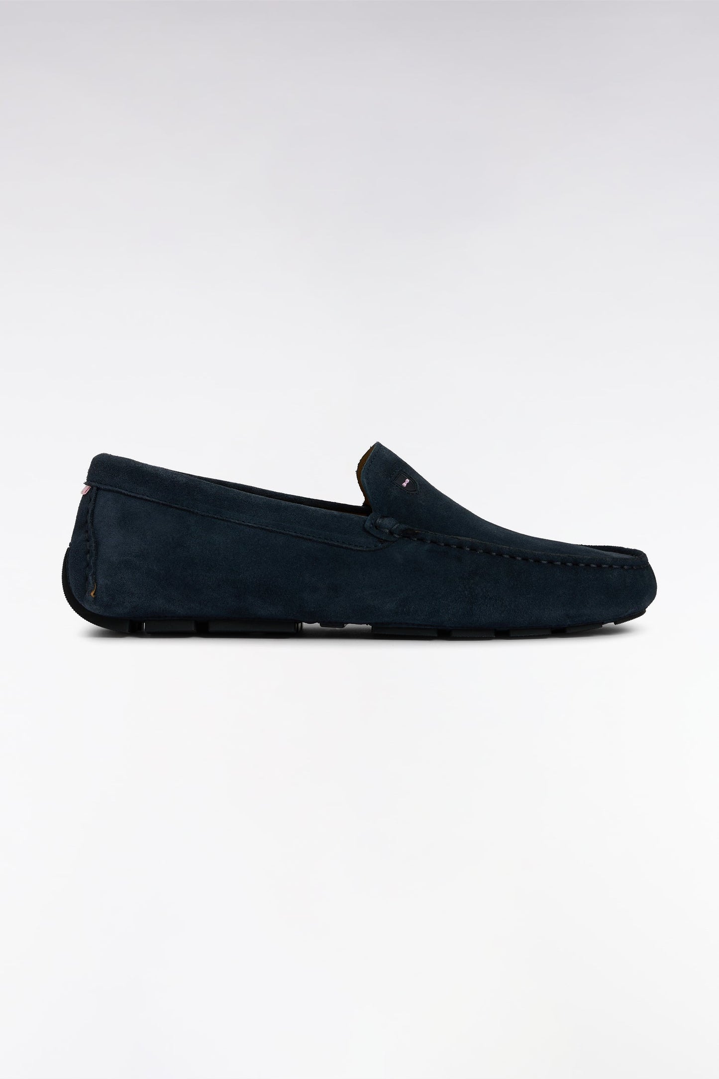 Mocassins en cuir suédé bleu marine