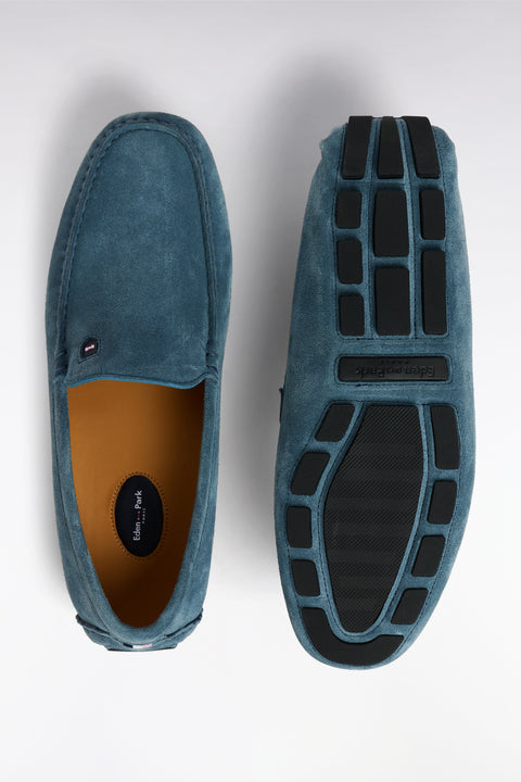 Mocassins en cuir suédé bleus - Image 3