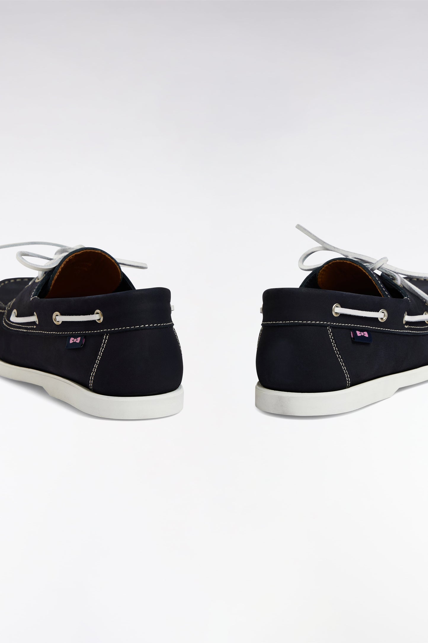 Mocassins bateau en cuir suédé marine