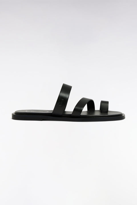 Sandales en cuir noires - Image 1