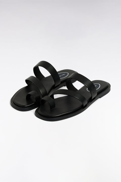 Sandales en cuir noires - Image 3