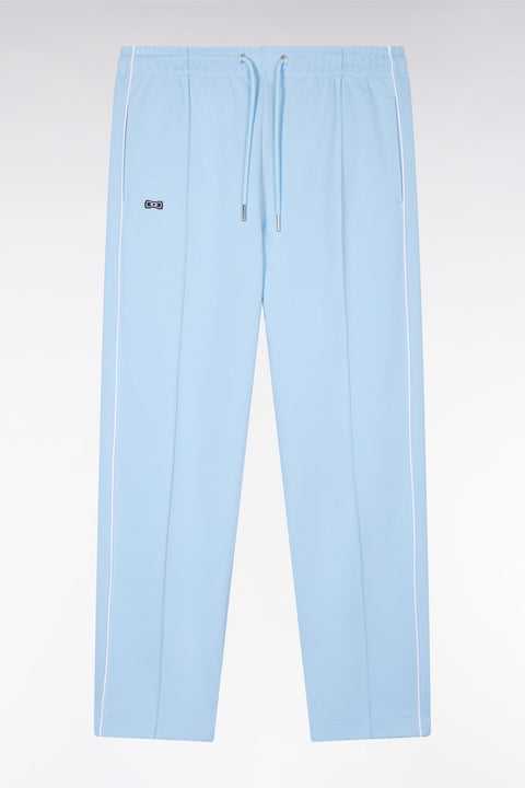Pantalon jogging en coton interlock ciel coupe droite - Image 2