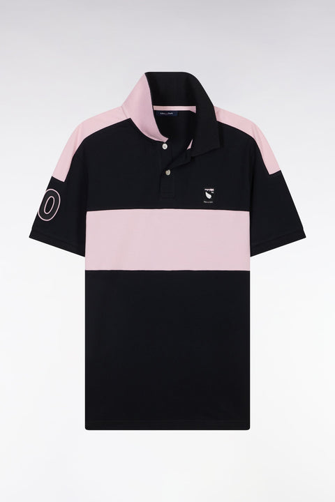 Polo à manches courtes New Zealand en coton noir coupe décontractée - Image 2