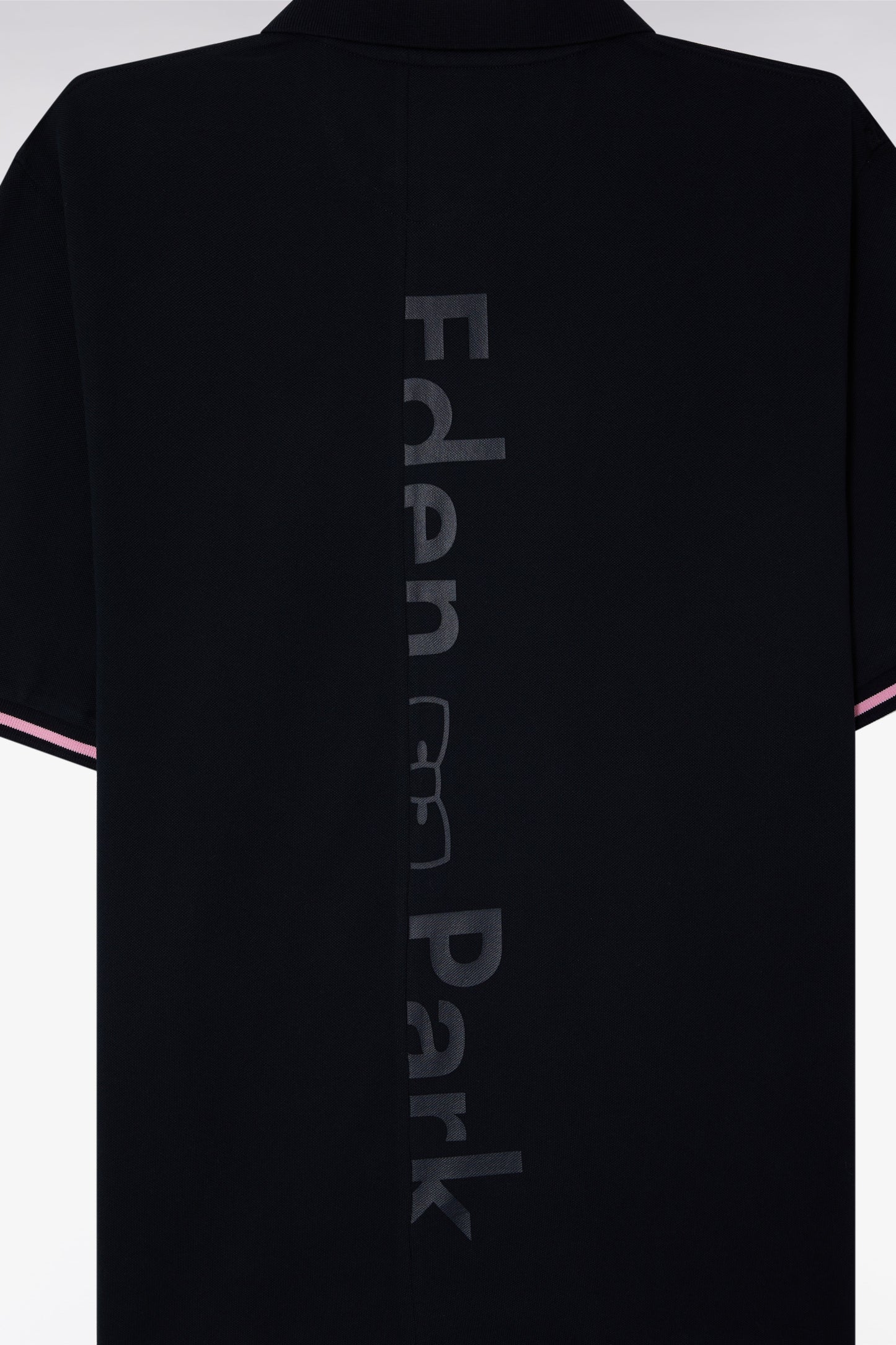 Polo à manches courtes en coton marine jacquard dos Eden Park coupe décontractée