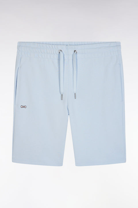 Short en molleton coton ciel coupe droite - Image 2