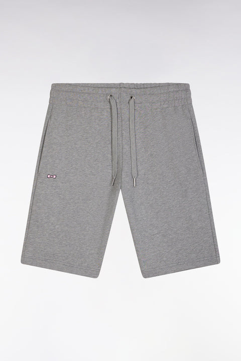 Short en molleton coton gris coupe droite - Image 2