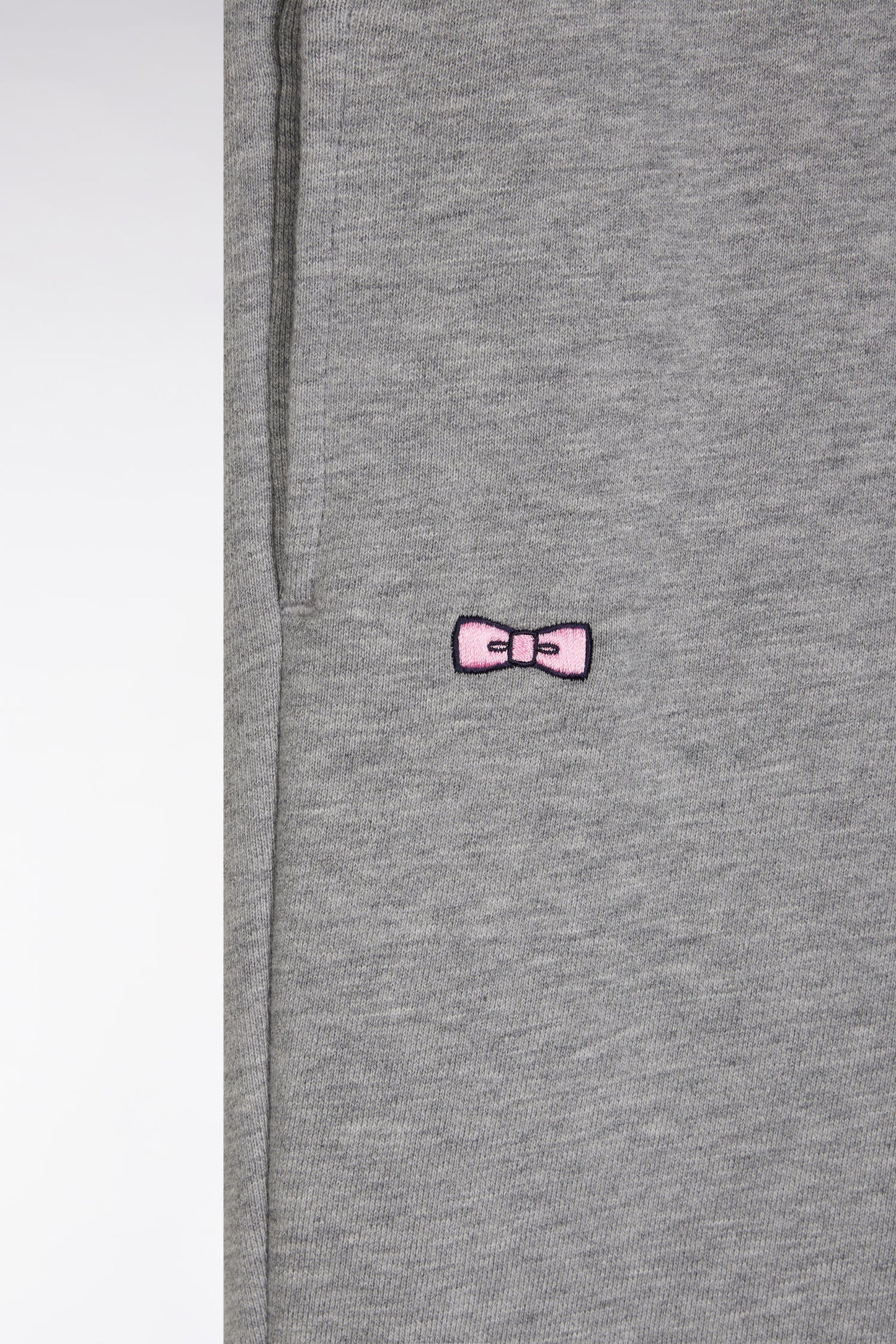 Short en molleton coton gris coupe droite