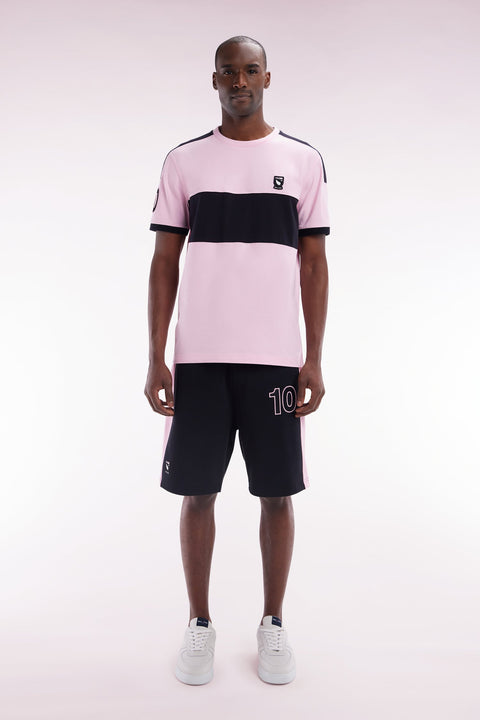 Short New Zealand en coton noir et rose coupe décontractée - Image 1