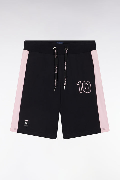 Short New Zealand en coton noir et rose coupe décontractée - Image 2