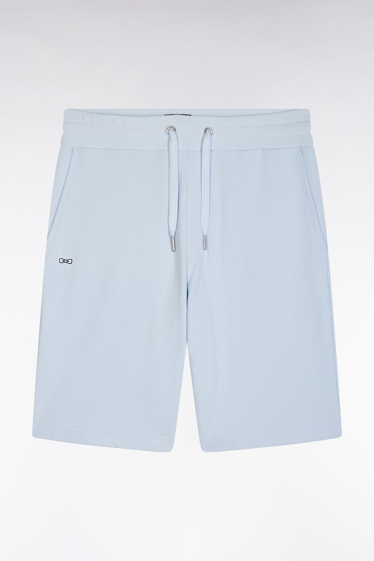 Short en molleton coton ciel coupe décontractée