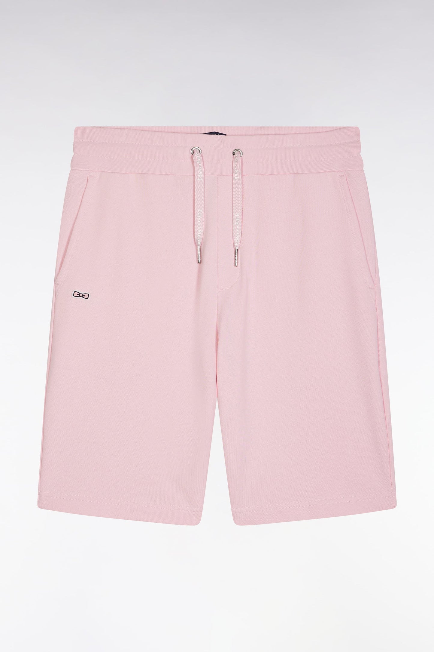 Short en molleton coton rose coupe décontractée