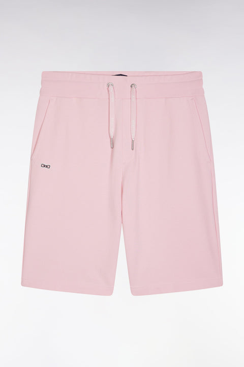 Short en molleton coton rose coupe décontractée - Image 2