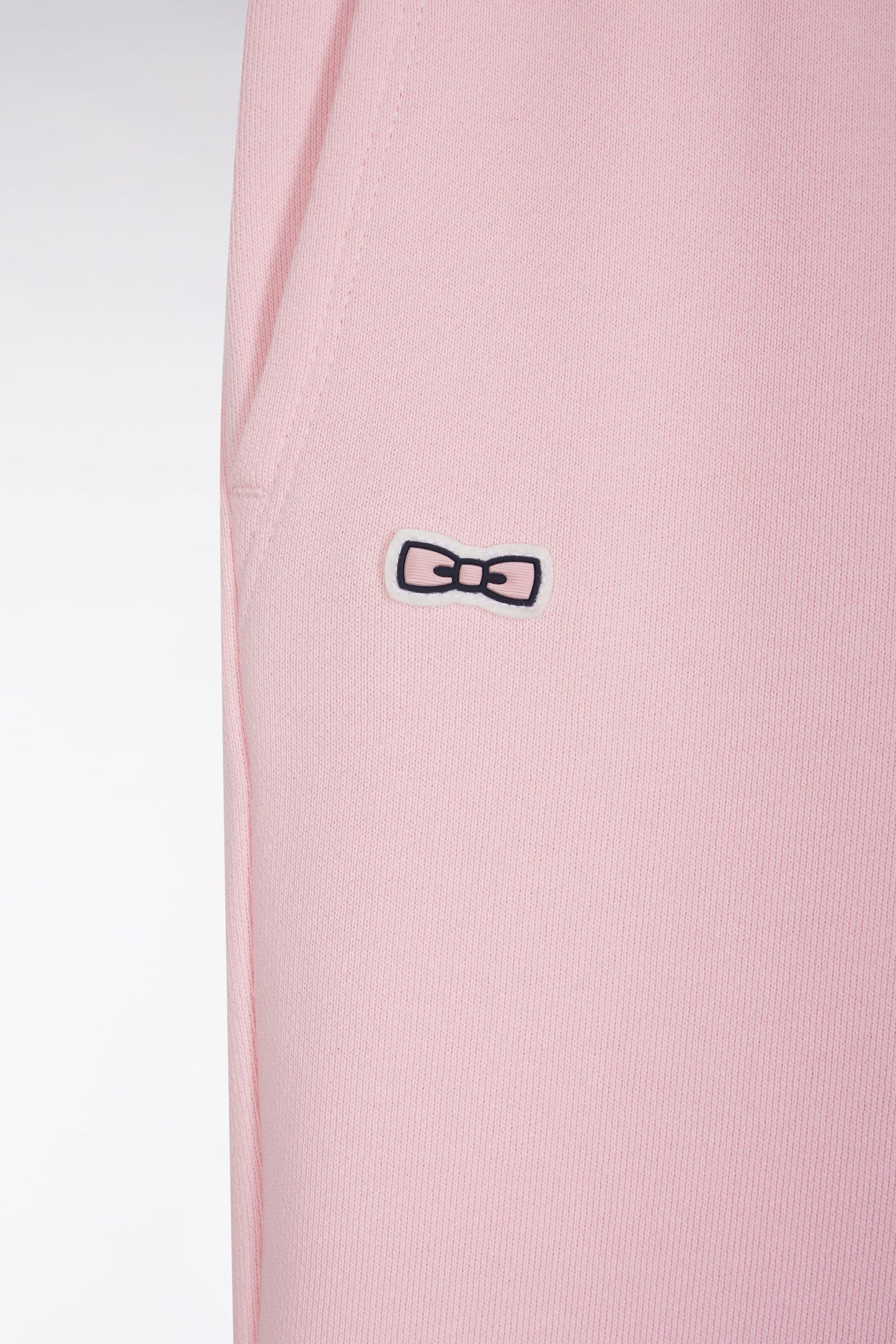 Short en molleton coton rose coupe décontractée