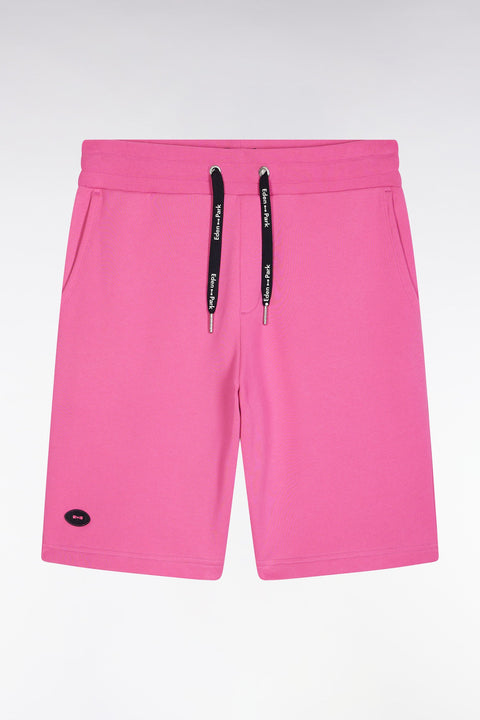 Short en molleton coton rose coupe décontractée - Image 3