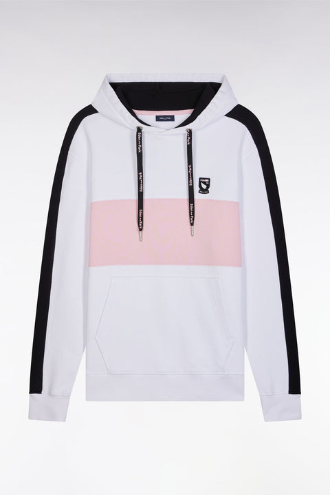 Sweatshirt à capuche New Zealand en coton blanc coupe décontractée - Image 2