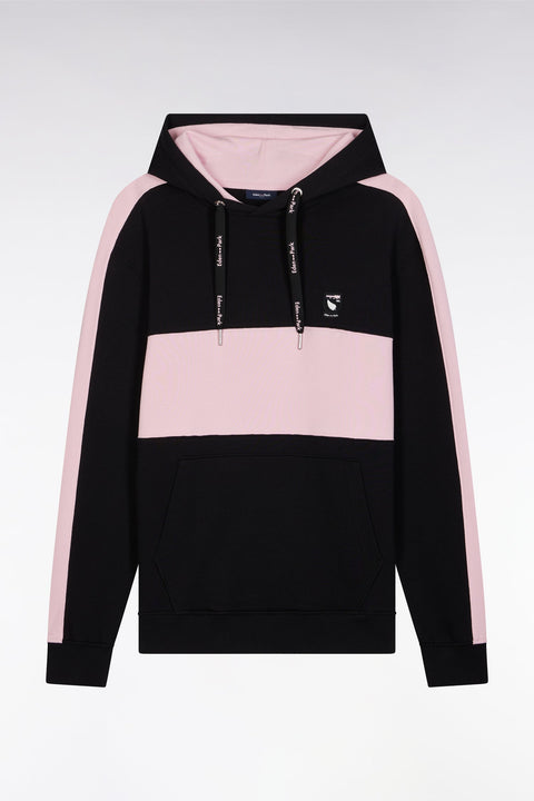 Sweatshirt à capuche New Zealand en coton noir coupe décontractée - Image 2