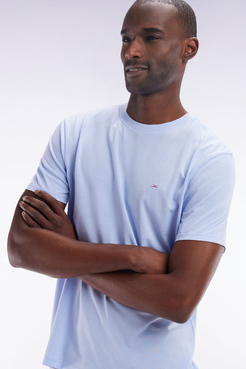 T-shirt manches courtes gris clair coupe droite - Image 3