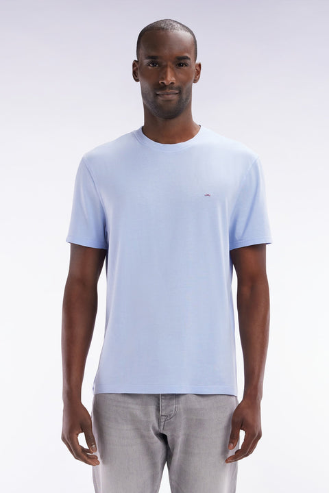 T-shirt manches courtes gris clair coupe droite - Image 1