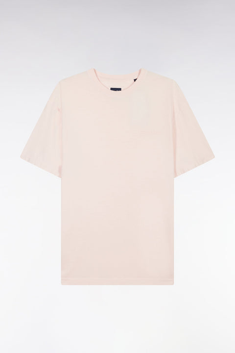 T-shirt en coton rose pâle surteint coupe décontractée - Image 2