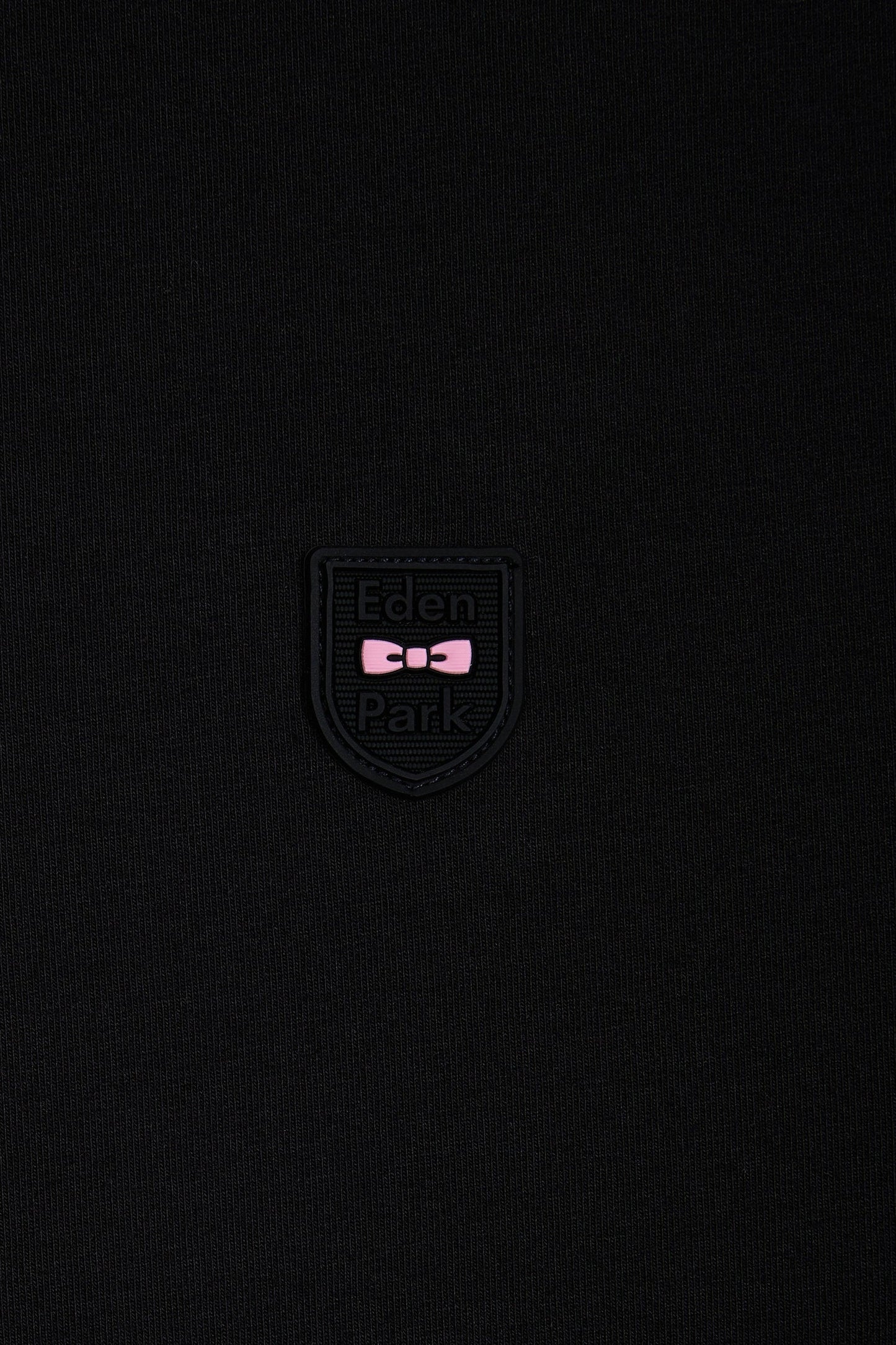 T-shirt en coton stretch noir coupe ajustée