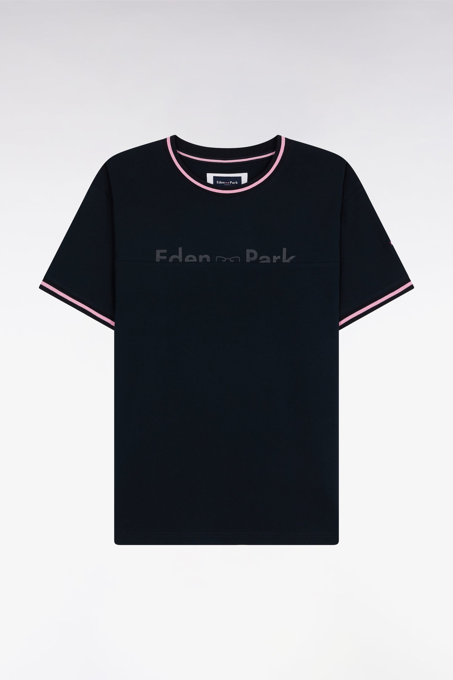 T-shirt marine sérigraphie Eden Park coupe décontractée