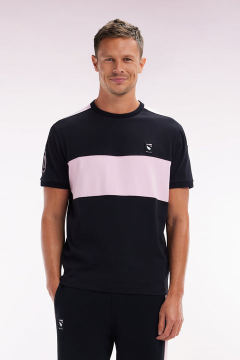 T-shirt Nouvelle Zélande en coton noir coupe décontractée - Image 1