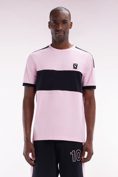 T-shirt Nouvelle Zélande en coton rose coupe décontractée - Image 1