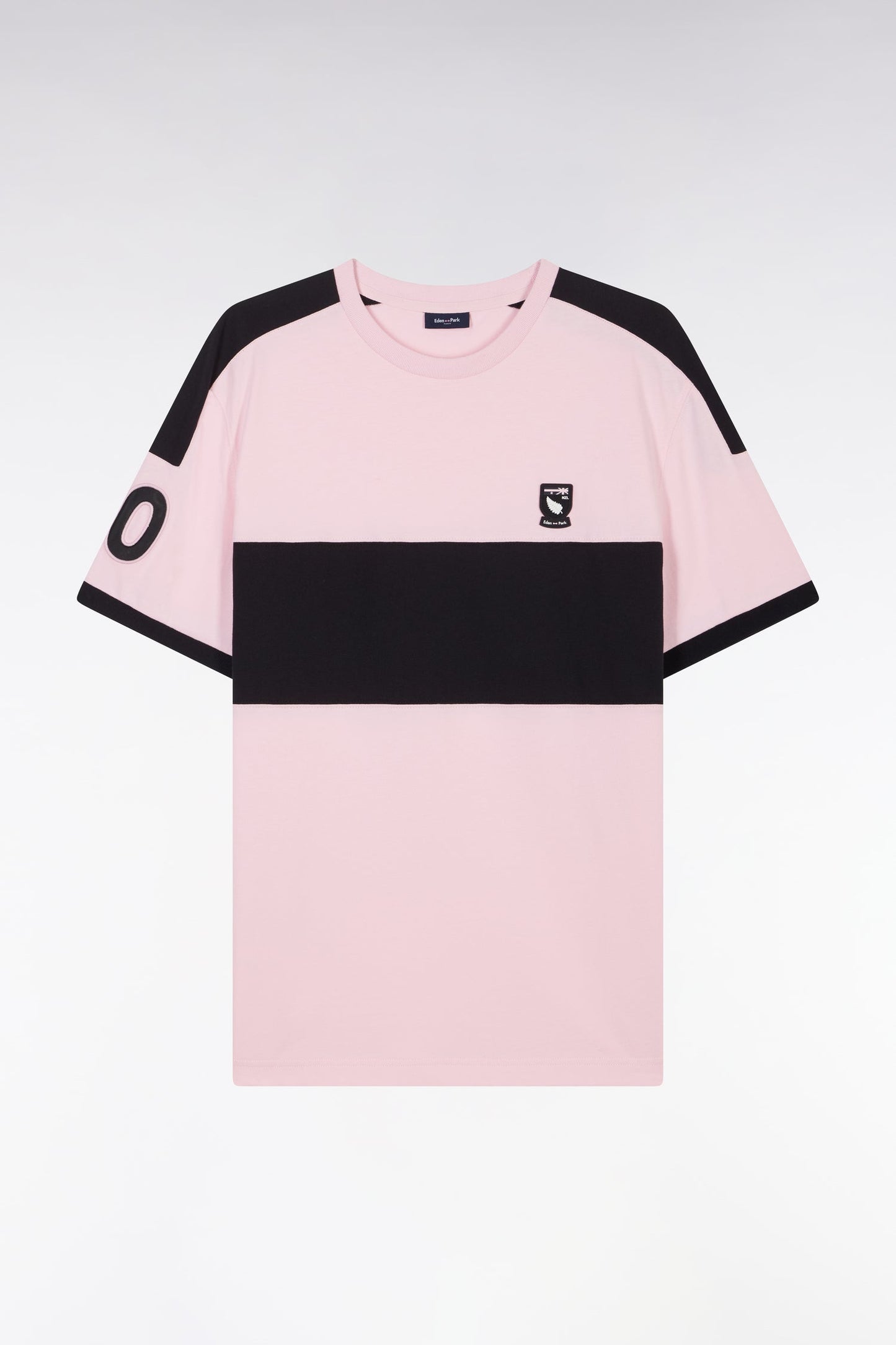 T-shirt Nouvelle Zélande en coton rose coupe décontractée