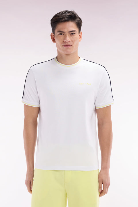 T-shirt en coton blanc coupe décontractée - Image 1