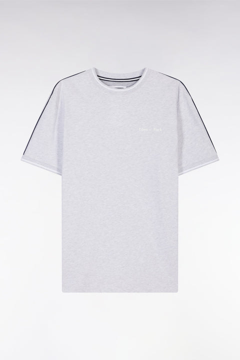 T-shirt en coton gris coupe décontractée - Image 2