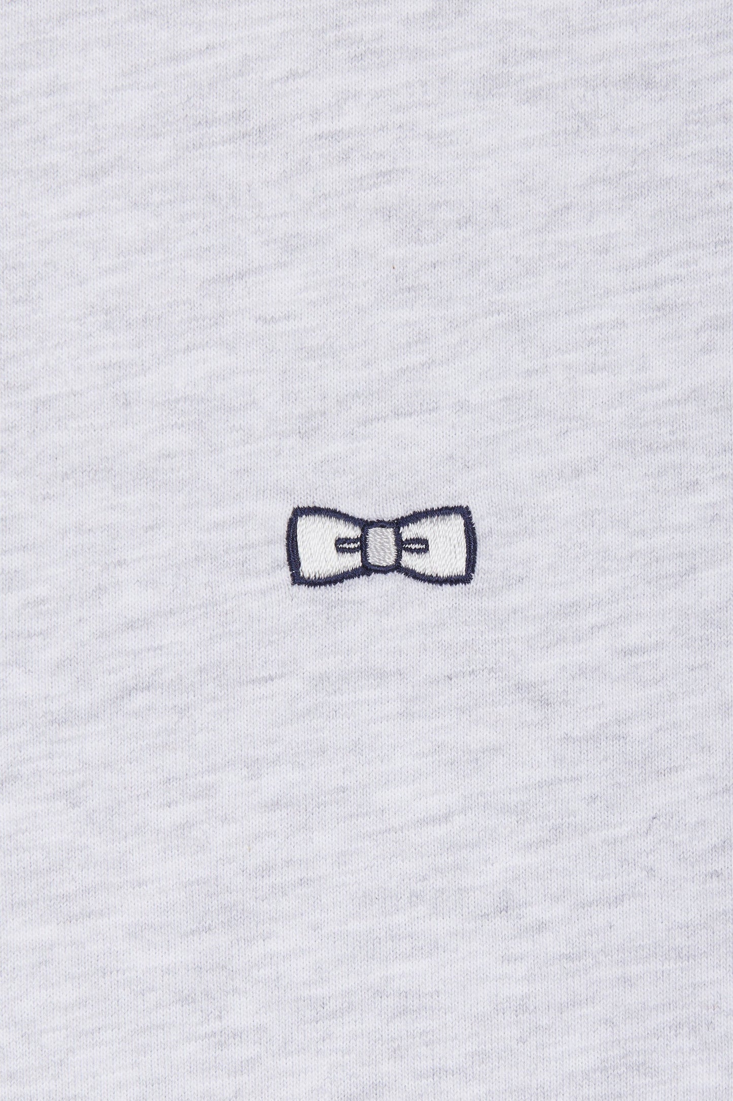 T-shirt en coton gris broderie 10 coupe décontractée