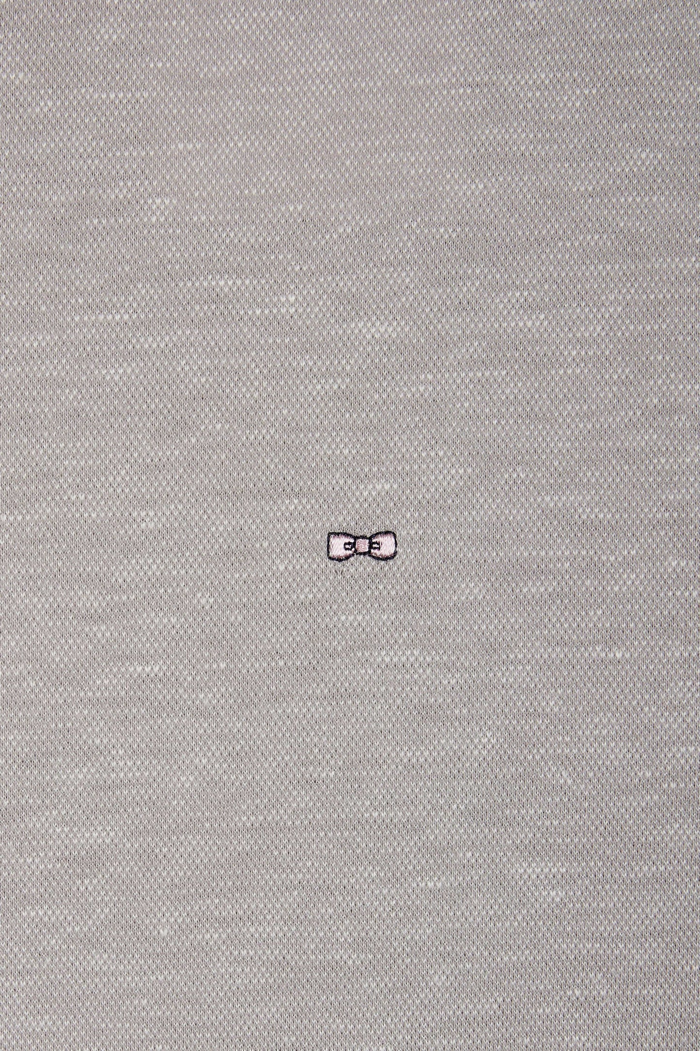 T-shirt en coton et lin gris coupe droite