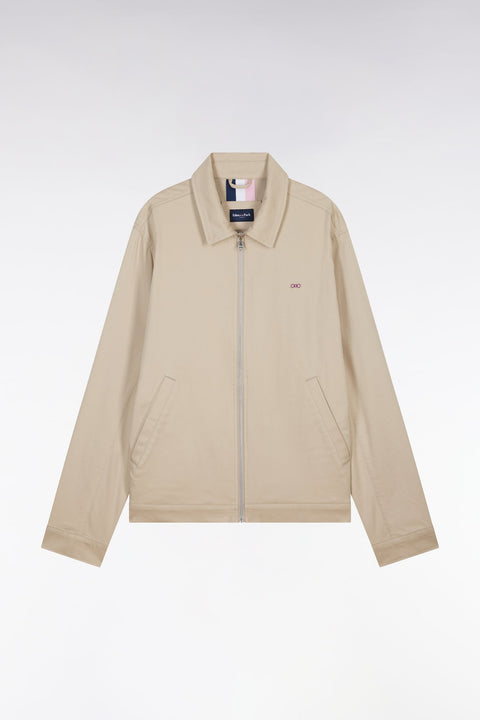 Blouson zippé beige - Image 2