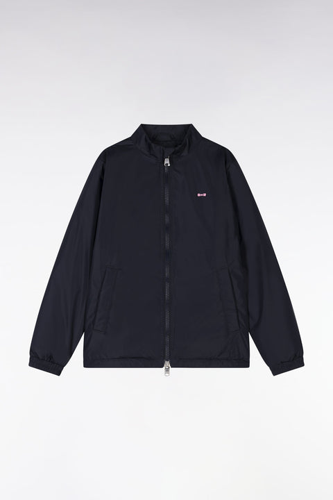 Blouson coupe-vent zippé bleu marine - Image 1