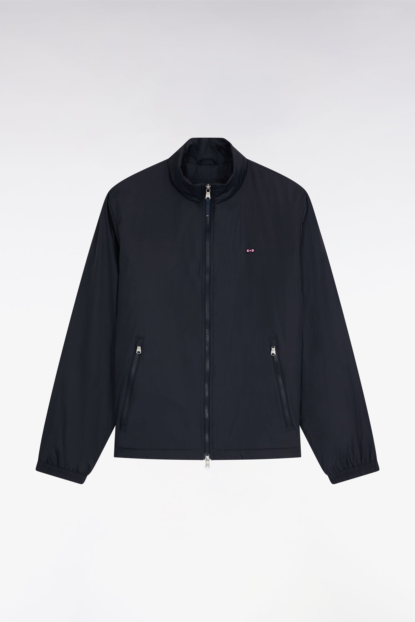 Blouson coupe-vent en nylon marine